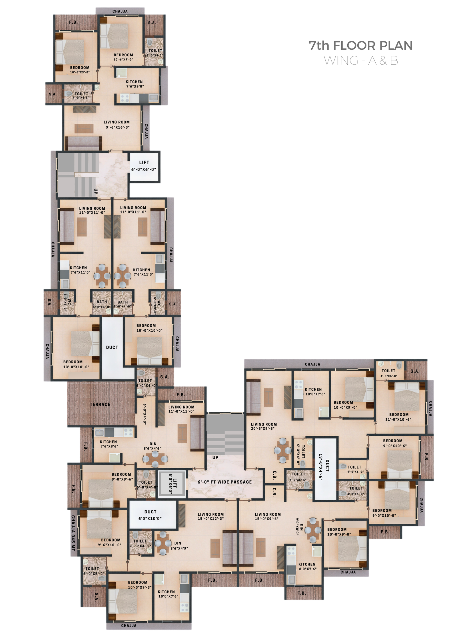 7th Floor Plan